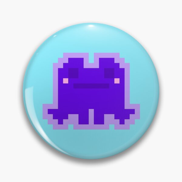 Item preview, Tiny Purple Pensive Pixel Frog designed and sold by rin3d .
