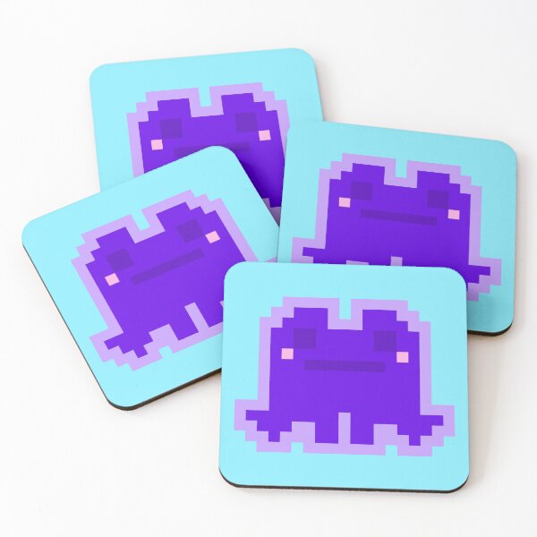 Item preview, Tiny Purple Pensive Pixel Frog designed and sold by rin3d .