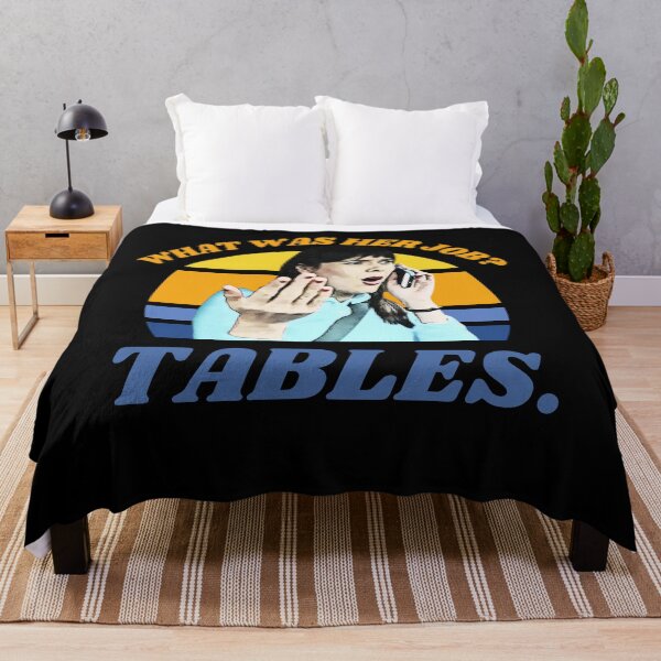 Item preview, I Think You Should Leave Dirty Tables, Her Job is Tables, ITYSL, ithinkyoushouldleave, funny tables sketch, sketch comedy designed and sold by cutequirkystuff.