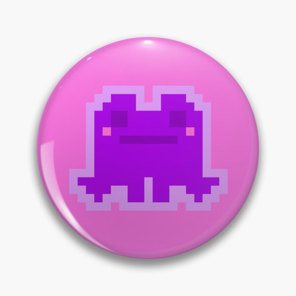 Item preview, Tiny Purplish Pink Pensive Pixel Frog designed and sold by rin3d .