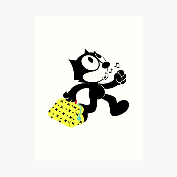 "Felix The Cat and His Magic Bag Of Tricks" Art Print by IQTees Redbubble