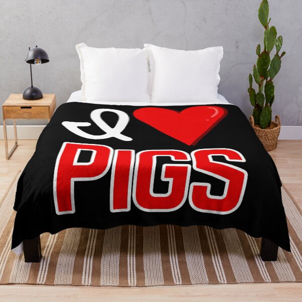 Item preview, I love Pigs, Cute Pig Lover Design designed and sold by Constant Readers.