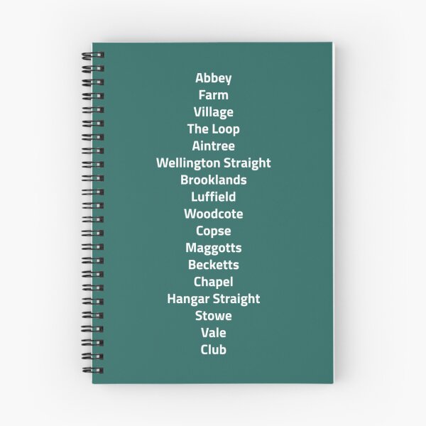 Item preview, Silverstone corners list, White   designed and sold by PrintedTee.