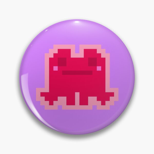 Item preview, Tiny Red Pensive Pixel Frog designed and sold by rin3d .