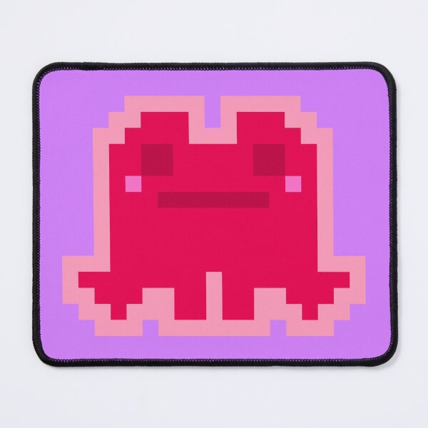 Item preview, Tiny Red Pensive Pixel Frog designed and sold by rin3d .