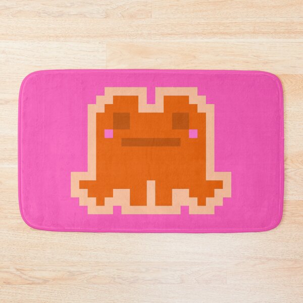 Item preview, Tiny Orange Pensive Pixel Frog designed and sold by rin3d .