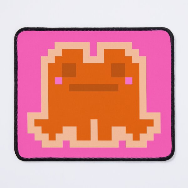 Item preview, Tiny Orange Pensive Pixel Frog designed and sold by rin3d .