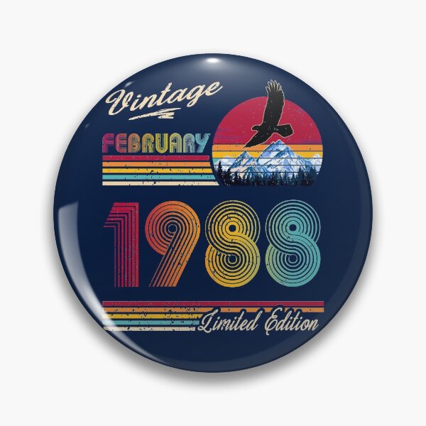 Item preview, Vintage February 1988 Birthday designed and sold by GreenSplash.