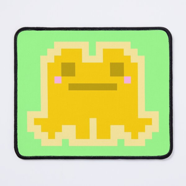 Item preview, Tiny Yellow Pensive Pixel Frog designed and sold by rin3d .
