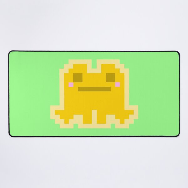 Item preview, Tiny Yellow Pensive Pixel Frog designed and sold by rin3d .