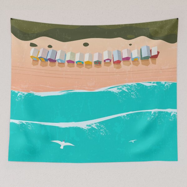 Item preview, Melbourne, Australia - Retro travel minimalist poster designed and sold by GreekTavern1979.