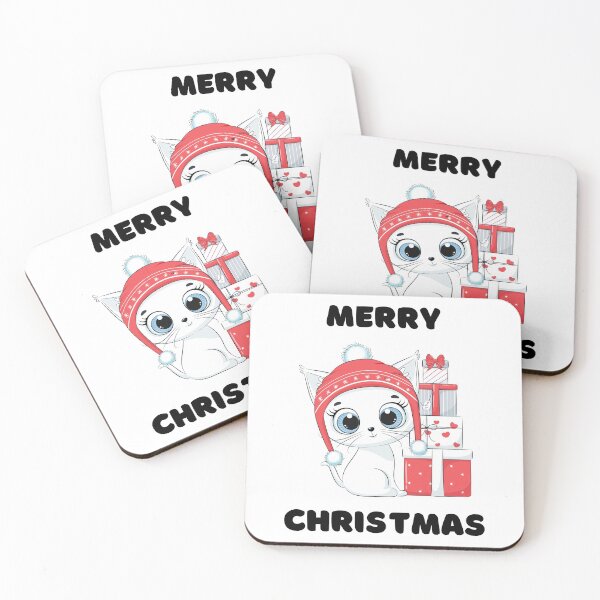 Item preview, Merry Christmas Cute Cat With Presents designed and sold by PoeticDesign.
