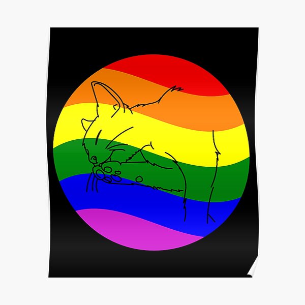 Lgbtq Pride Cats Poster By Pride Arts Redbubble 9183