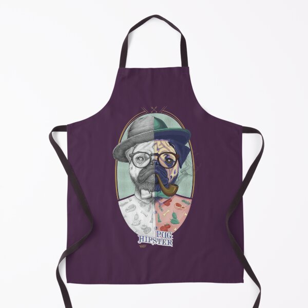 Item preview, Hipster Pug designed and sold by tiendaFdR.