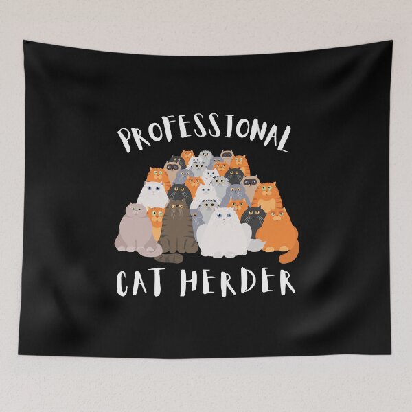 Item preview, Professional Cat Herder, Project Manager, Cat Lover designed and sold by Coralgb.