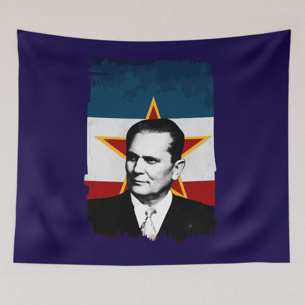 Item preview, Josip Broz Tito Yugoslavia flag designed and sold by ChatterFox.
