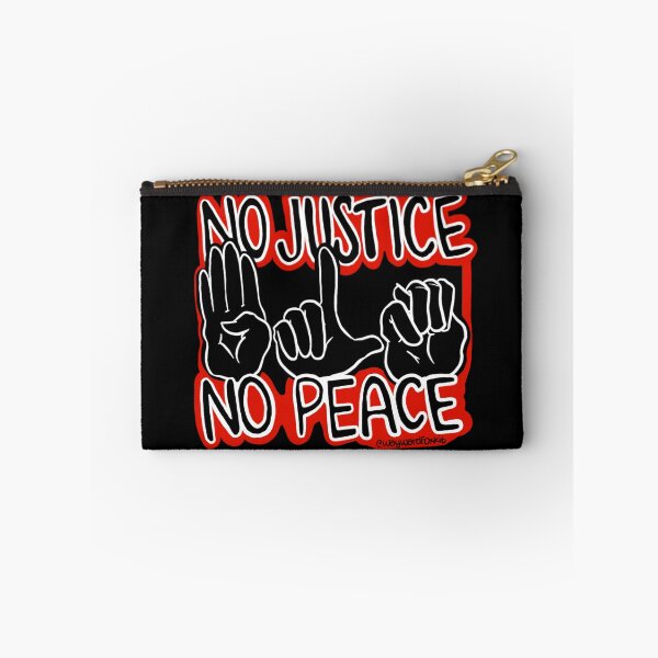 Item preview, No Justice, No Peace ASL sign language BLM designed and sold by waywardfoxkit.