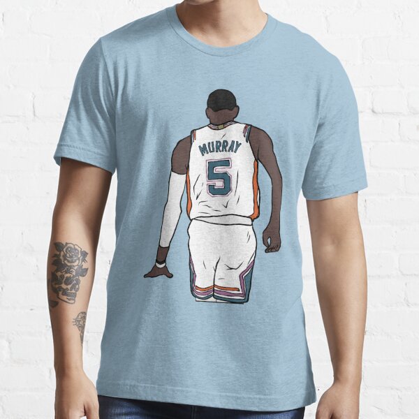 Nike Mens T-Shirt Size M White San Antonio Spurs No 5 Dejounte Murray NBA