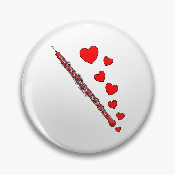 Item preview, Valentines Day Oboe Player Oboist Anniversary Wedding Musician designed and sold by doodlerob.