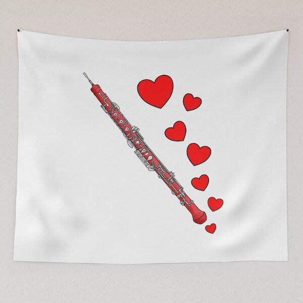 Item preview, Valentines Day Oboe Player Oboist Anniversary Wedding Musician designed and sold by doodlerob.