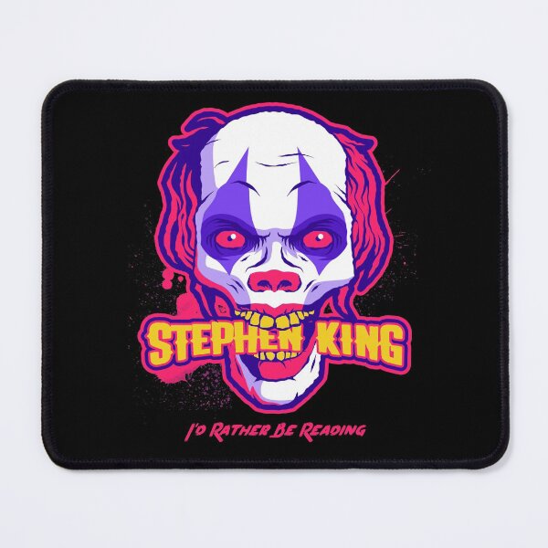Item preview, I'd Rather Be Reading Stephen King Mouse Pad designed and sold by henes88.