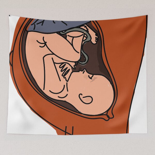 Item preview, pregnant woman fetus uterus | pregnant woman fetus uterus abastarct art  designed and sold by KARTICK DUTTA.