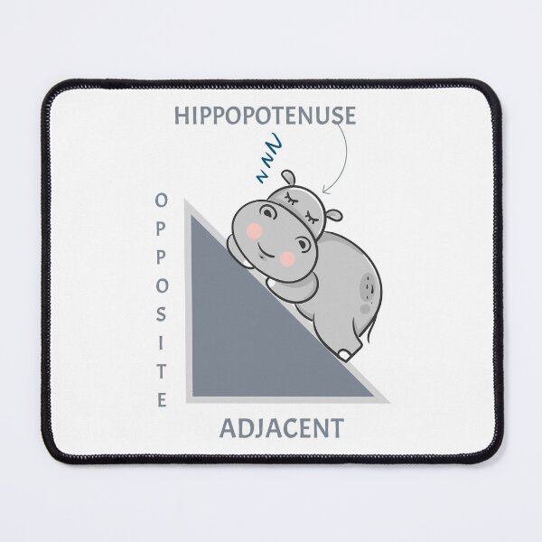 Item preview, Cool Funny Hippo Maths - Hippopotenuse designed and sold by laiwole.