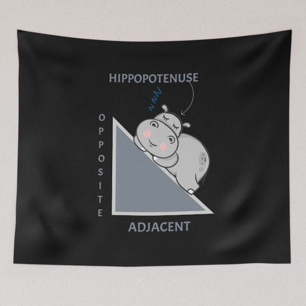 Item preview, Cool Funny Hippo Maths - Hippopotenuse designed and sold by laiwole.