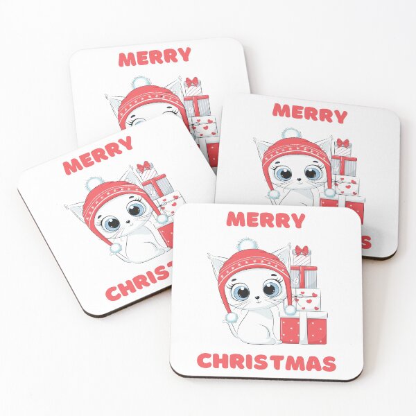 Item preview, Merry Christmas Cute Cat With Presents #2 designed and sold by PoeticDesign.