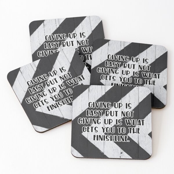 Item preview, Giving up is easy But not giving up is what gets you to the finishline  designed and sold by MotivationalHub.