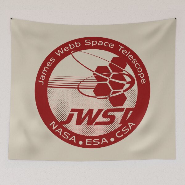 Item preview, James Web Telescope - Vintage Red designed and sold by Lidra Zehcnas.