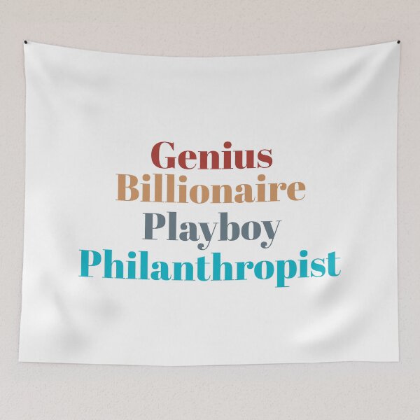 Item preview, Genius, billionaire, playboy, philanthropist  designed and sold by BingBangDesigns.