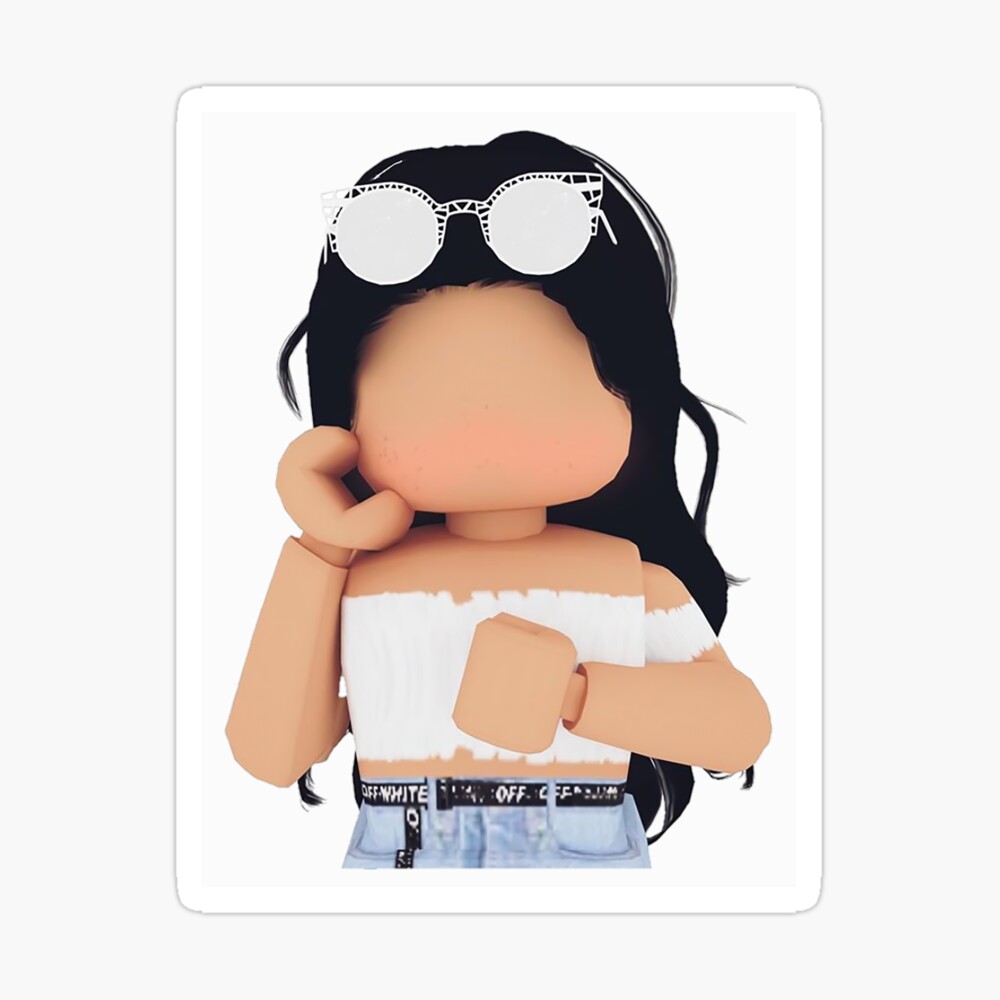 Download Cute Roblox Girl In Glasses Wallpaper