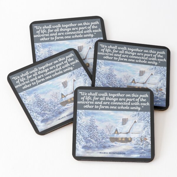 Item preview, We shall walk together on this path, Montessori quote, Quotes By Famous People designed and sold by TeyMank.