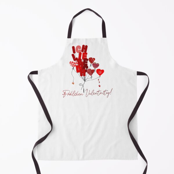 Item preview, "Fröhlichen Valentinstag!" and man holding balloons designed and sold by MC Art Studio.