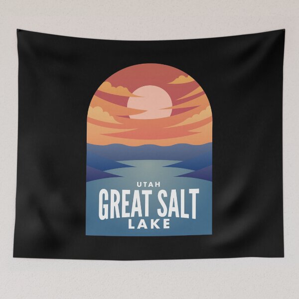 Item preview, Great Salt Lake abv Retro Sunset designed and sold by HalpinDesign.