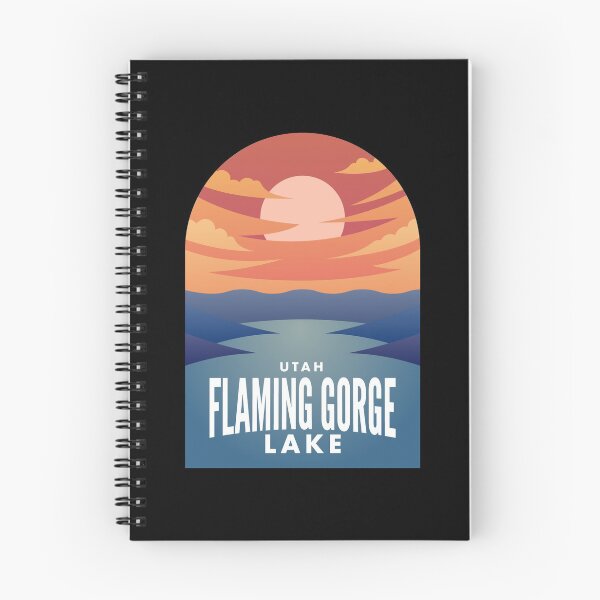 Item preview, Flaming Gorge abv Retro Sunset designed and sold by HalpinDesign.