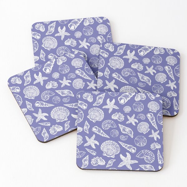 Item preview, Seashell pattern - Veri Peri Periwinkle designed and sold by Elizabeth Weglein.