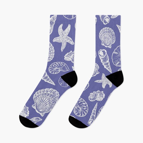 Item preview, Seashell pattern - Veri Peri Periwinkle designed and sold by Elizabeth Weglein.