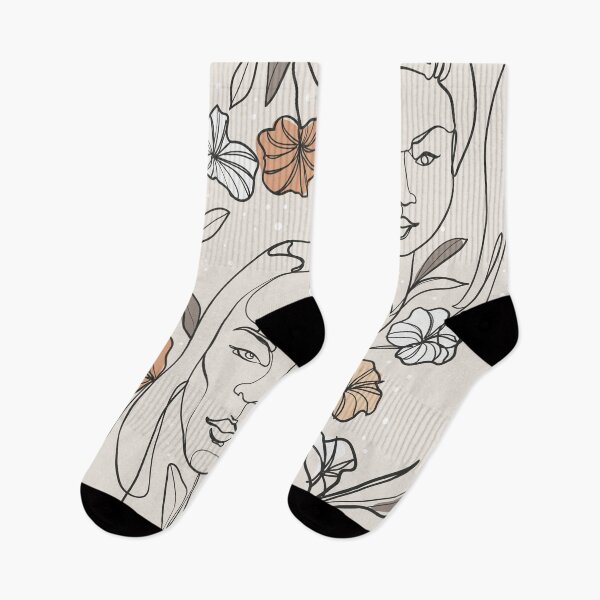 Item preview, women faces line art minimalist designed and sold by Sya Prints.