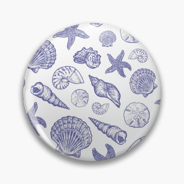 Item preview, Seashell pattern - Veri Peri Periwinkle designed and sold by Elizabeth Weglein.