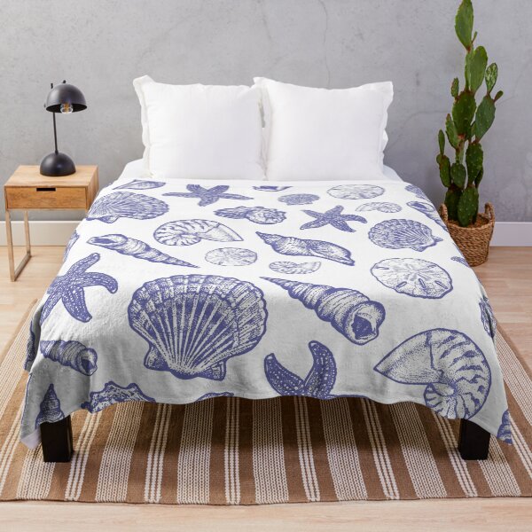 Item preview, Seashell pattern - Veri Peri Periwinkle designed and sold by Elizabeth Weglein.