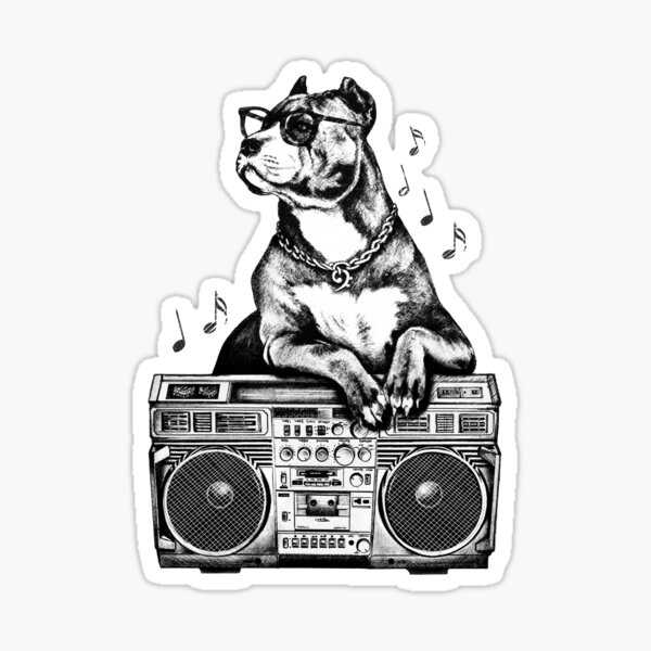 Music Science Dog Sticker