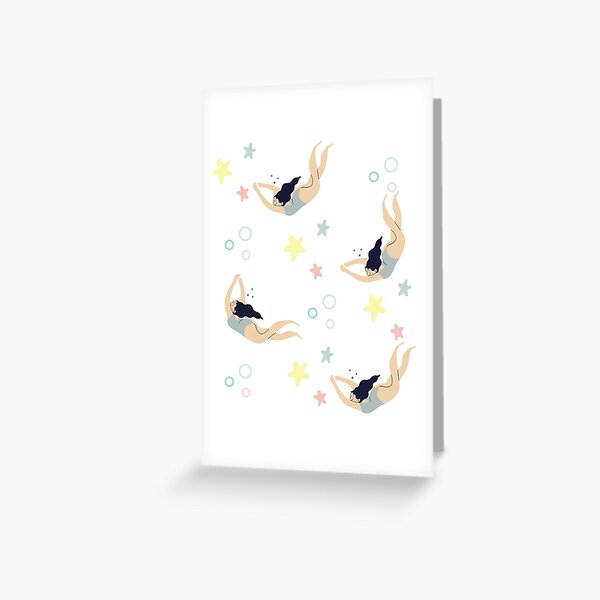Item preview, Artistic Swimming Synchronized Swimming.  Artistic swimmers in a synchro team.  Synchronized swimmer designed and sold by LoveSynchro.