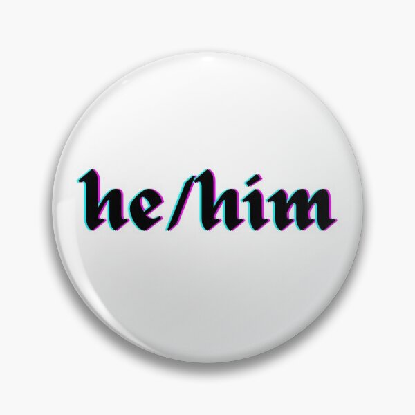 Item preview, he/him pronouns designed and sold by houseplantbabe.