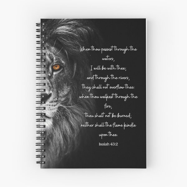 Item preview, Isaiah 43:2, KJV Bible Quote, KJV Bible Verse designed and sold by MamaSweetea.