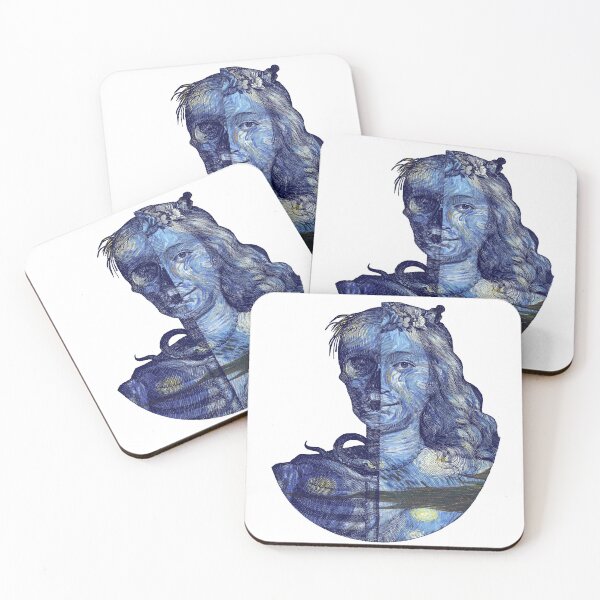 Item preview, Half Human Half Skeleton Starry Night designed and sold by Naturalist Prints.