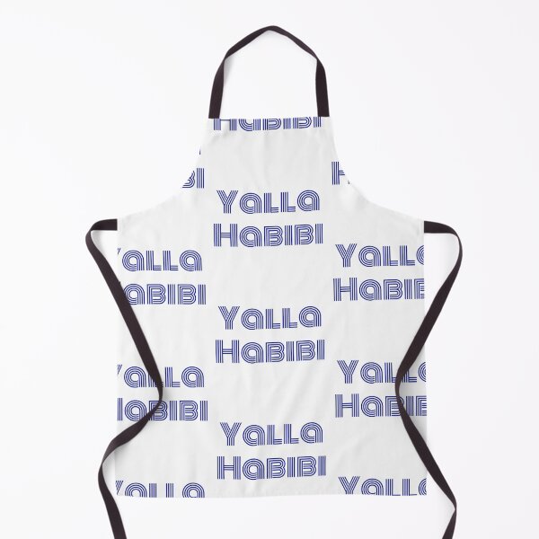 Aperçu de l'œuvre Citation arabe de Yalla Habibi | Citation arabe disant arabe | Cadeau d'amour arabe - Bleu créée et vendue par CuddleStore.