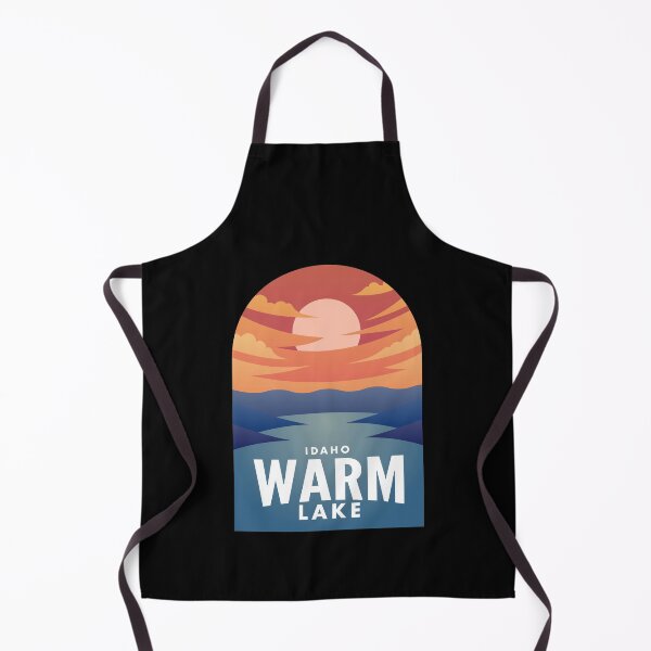 Aperçu de l'œuvre Warm Lake Lake ID Retro Sunset créée et vendue par HalpinDesign.