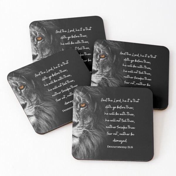 Item preview, Deuteronomy 31:8, KJV Bible Quote, KJV Bible Verse designed and sold by MamaSweetea.